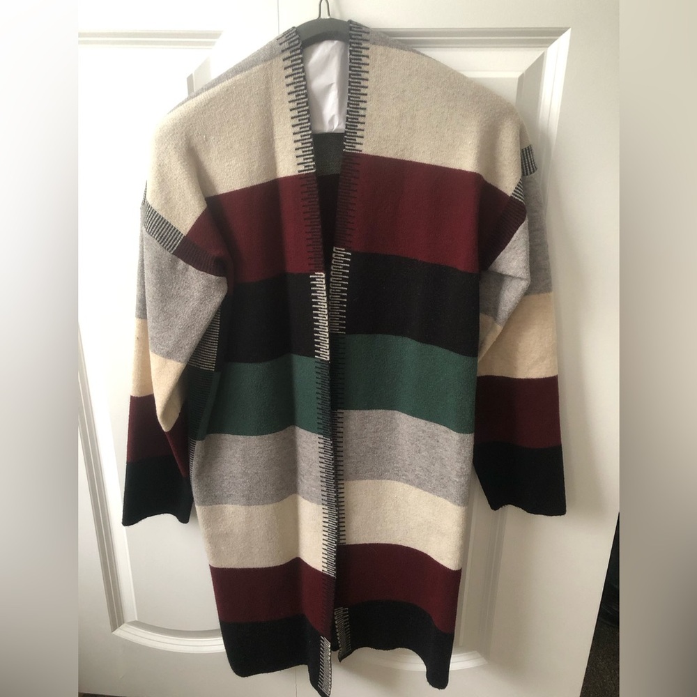 Jade multicolored thick cardigan, size small/medium